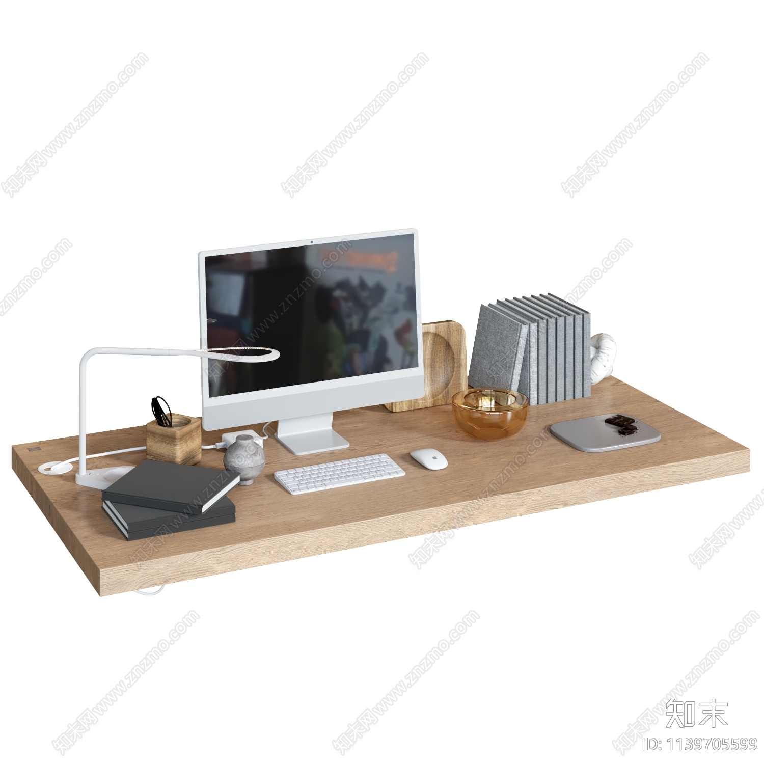 办公用品组合3D模型下载【ID:1139705599】