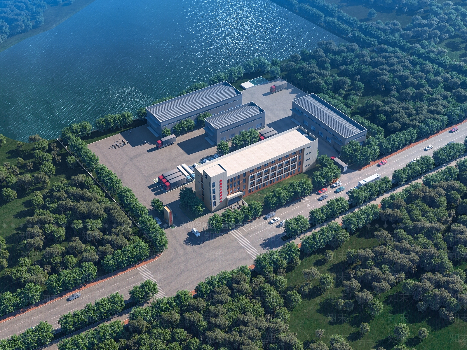 现代工业厂房3D模型下载【ID:1139707387】