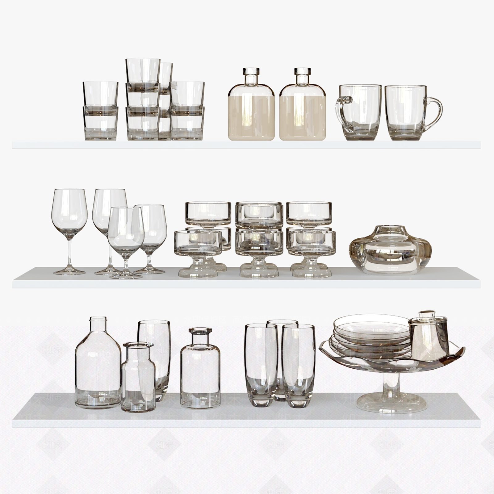餐具用品3D模型下载【ID:1139707255】