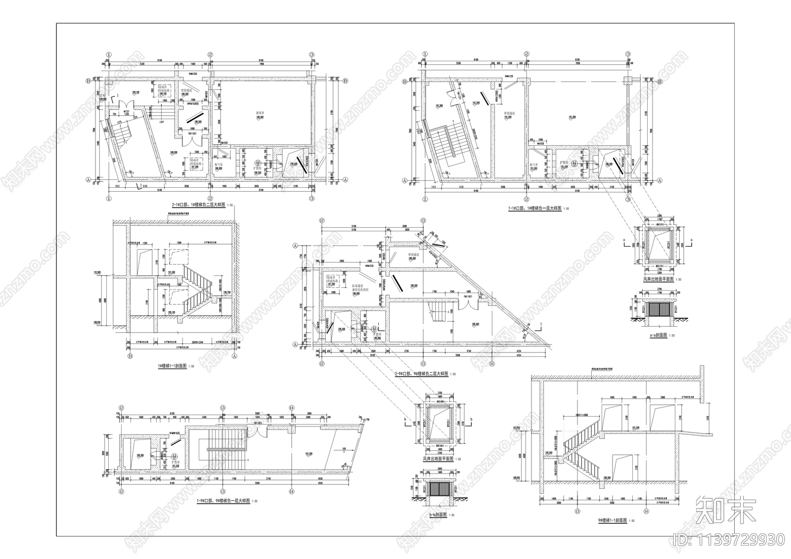 人防密闭门及战时通风防护设施工程cad施工图下载【ID:1139729930】