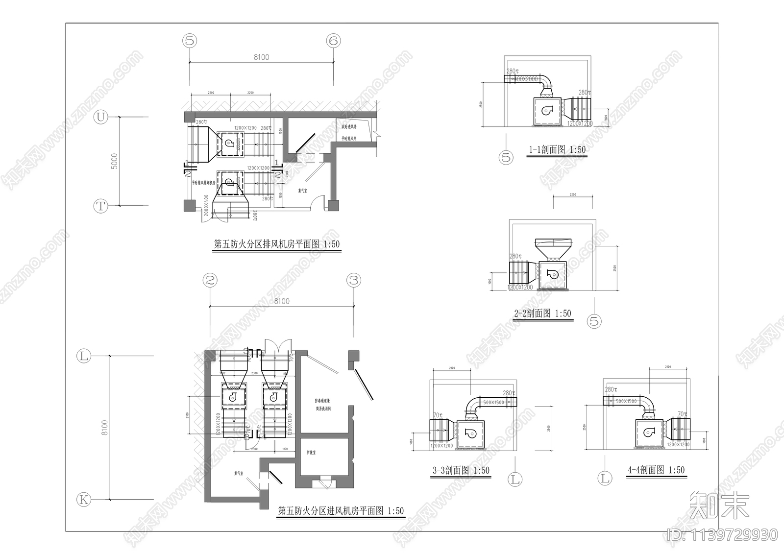 人防密闭门及战时通风防护设施工程cad施工图下载【ID:1139729930】