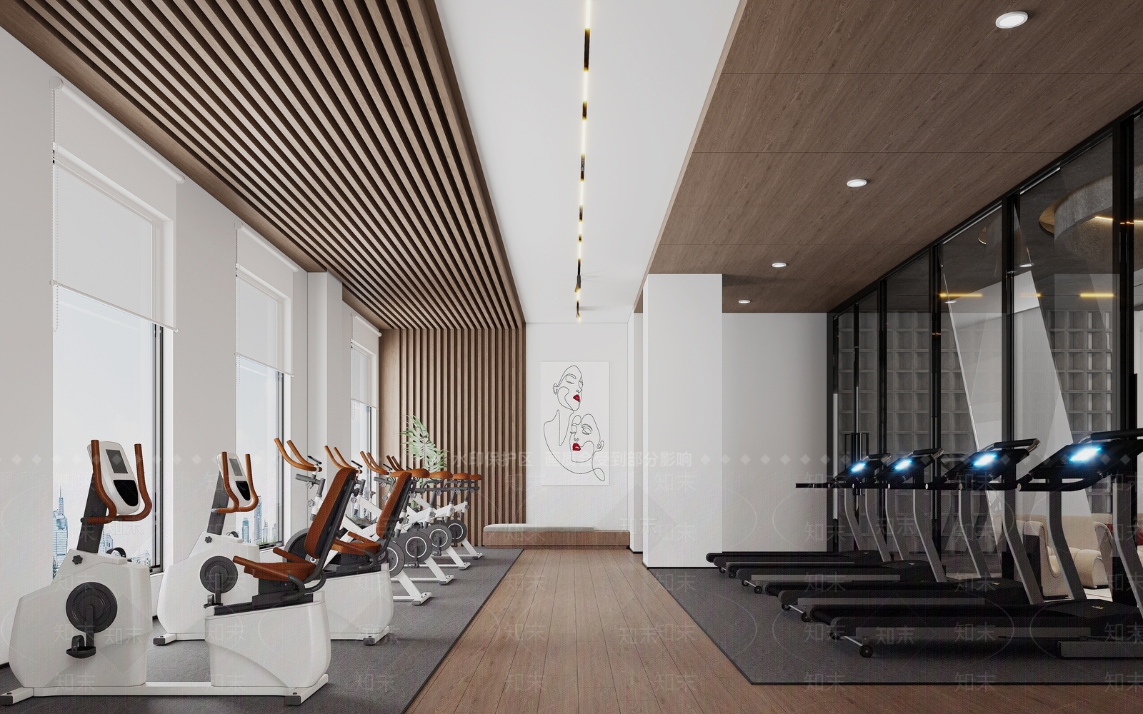 现代健身房3D模型下载【ID:1139742133】