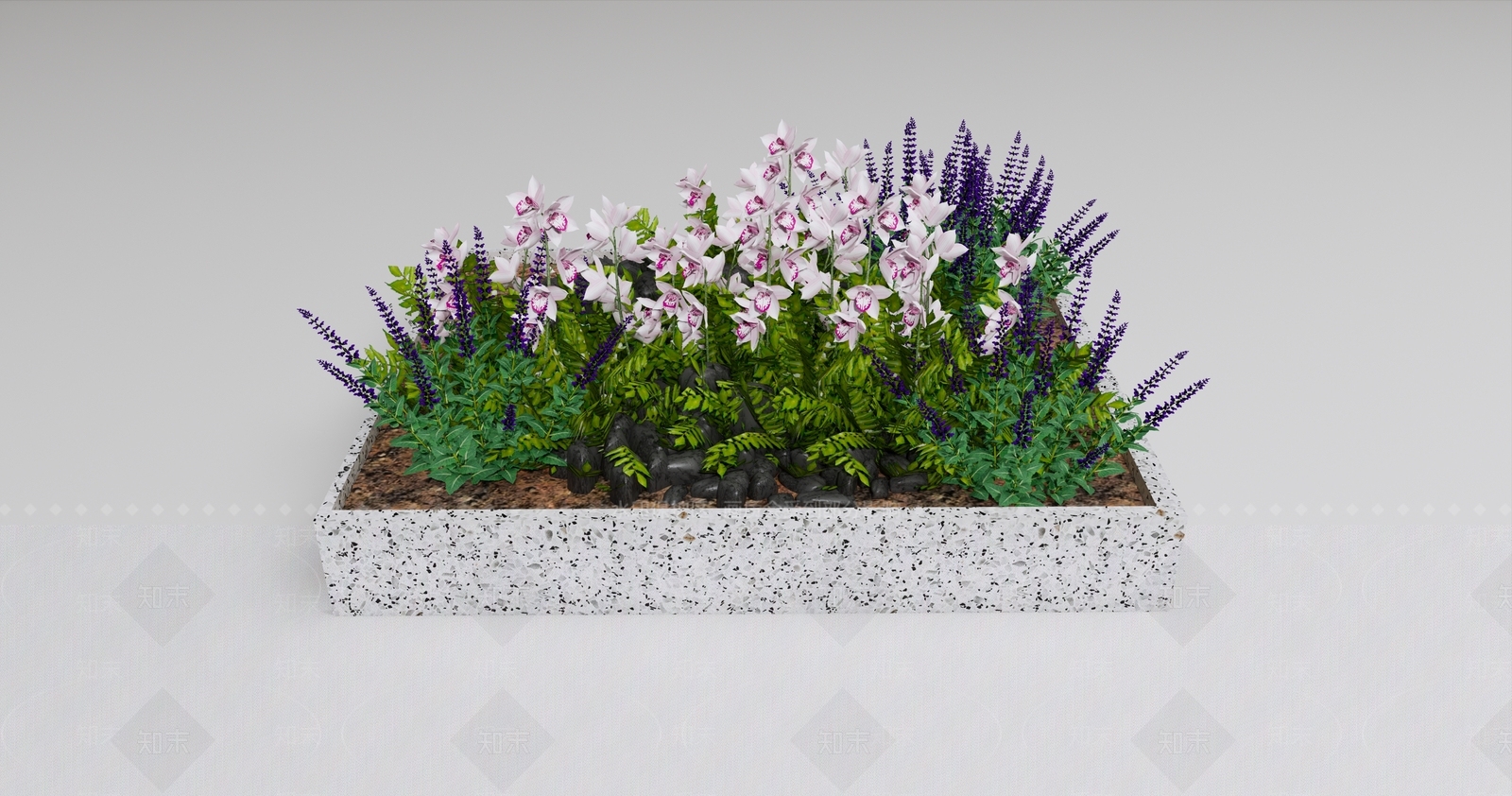 阳台花池SU模型下载【ID:1139742138】