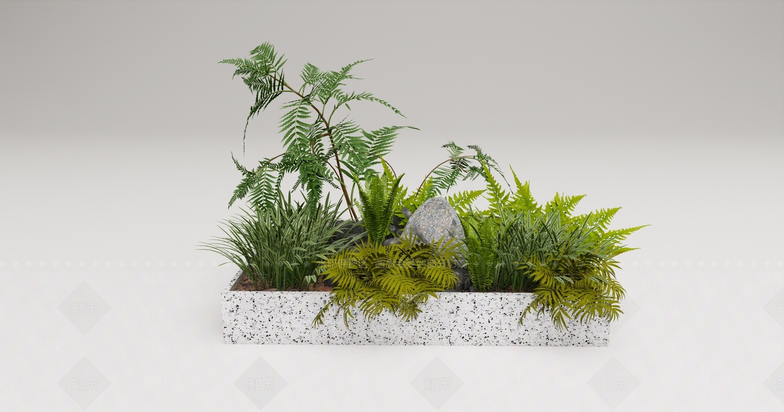 阳台花池SU模型下载【ID:1139742264】