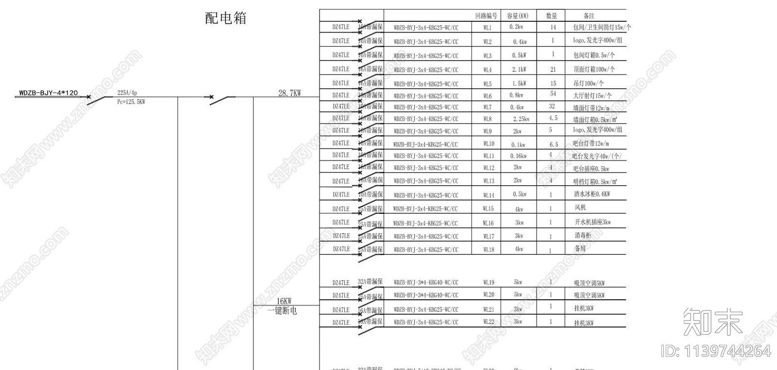 北京米线店cad施工图下载【ID:1139744264】