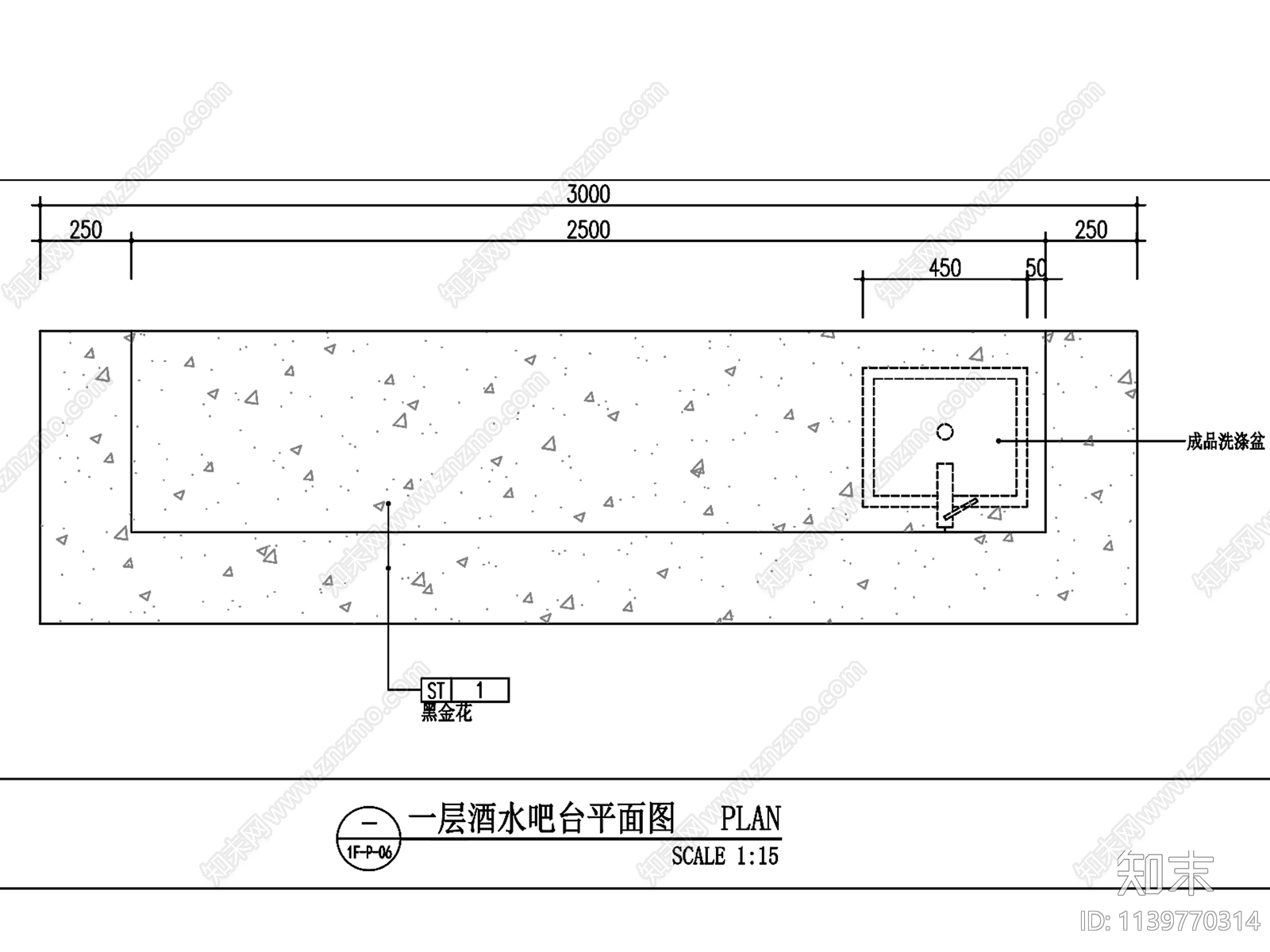 酒水吧台详图cad施工图下载【ID:1139770314】