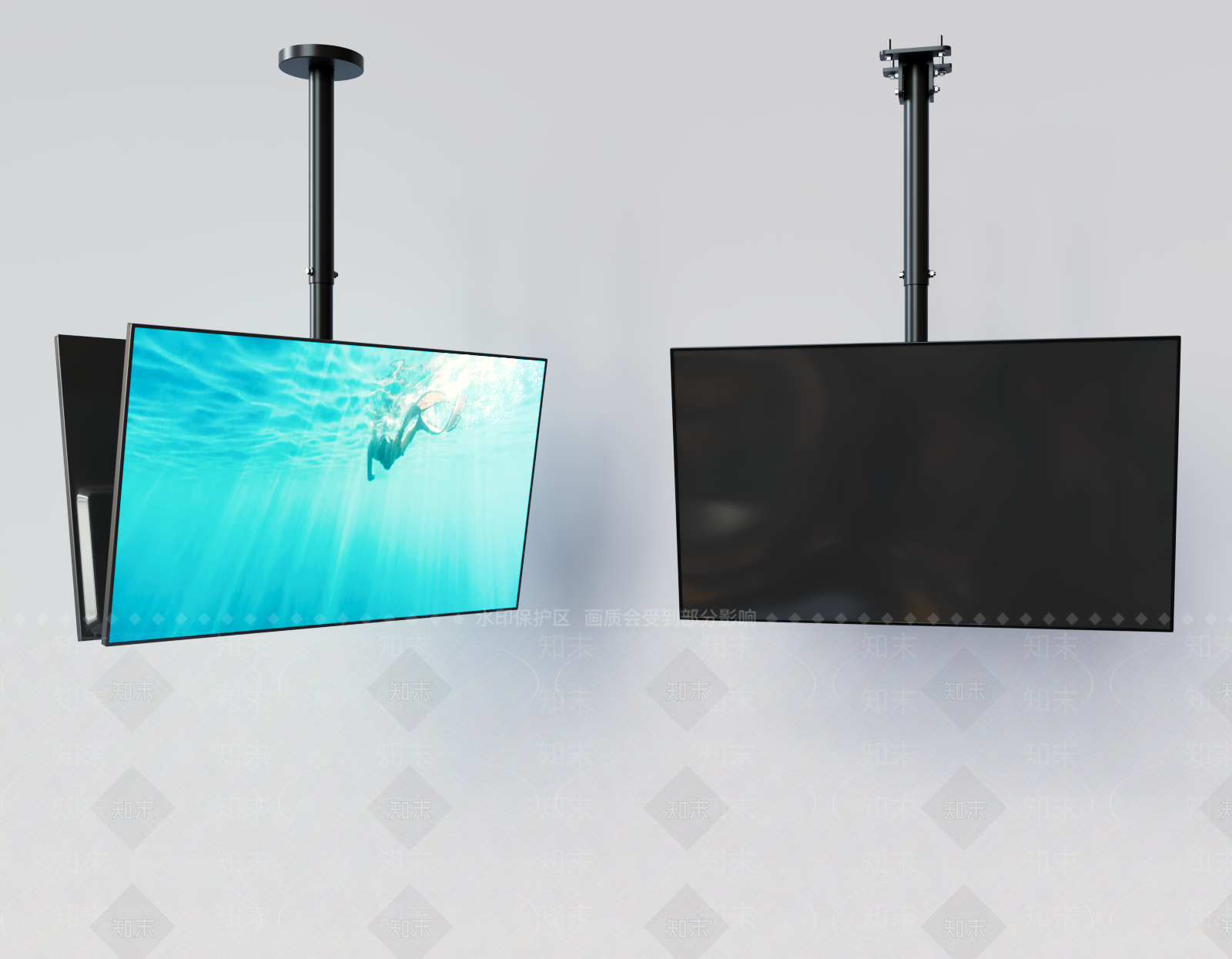 倒挂电视机SU模型下载【ID:1139773613】