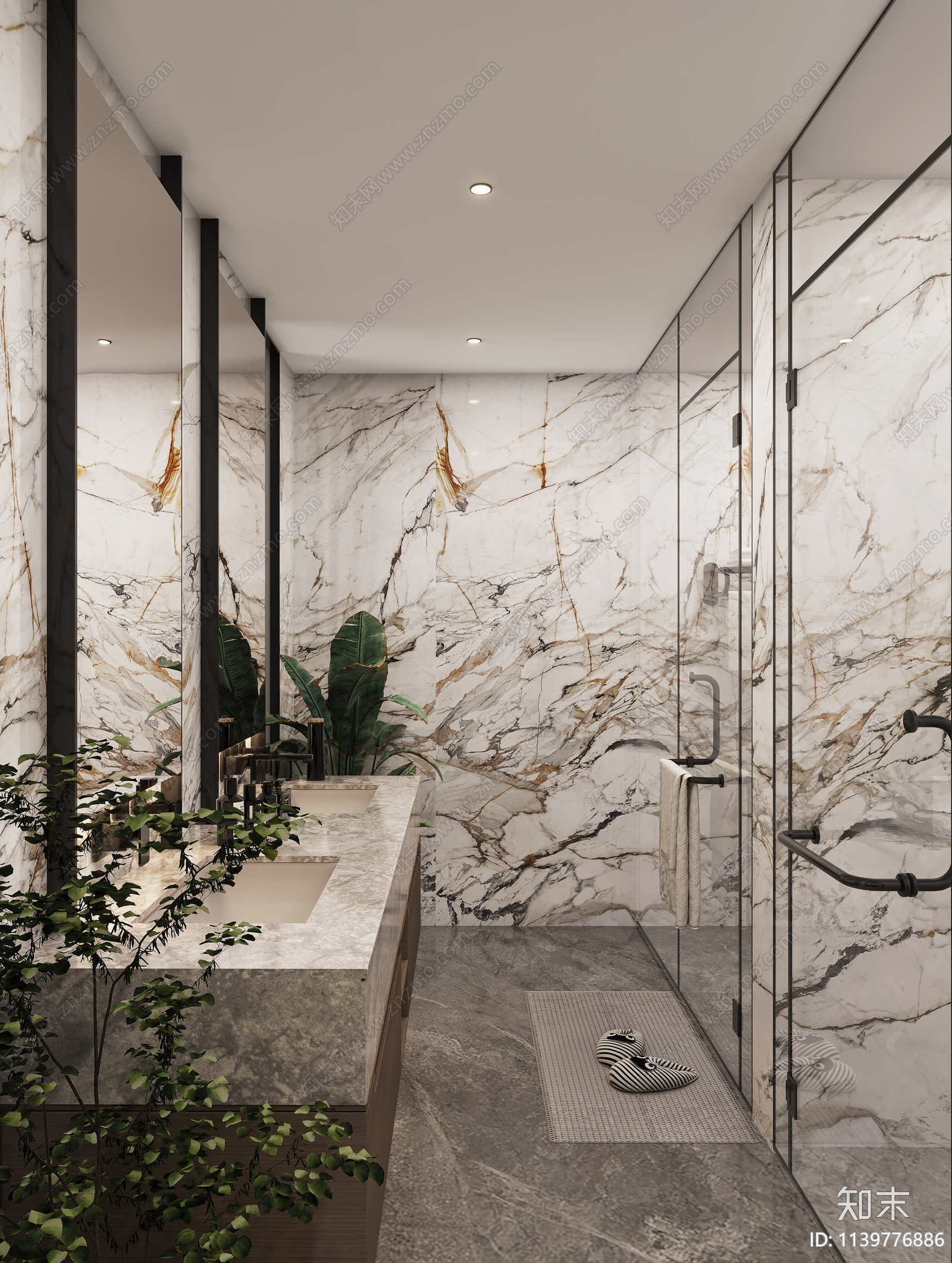 酒店客房cad施工图下载【ID:1139776886】