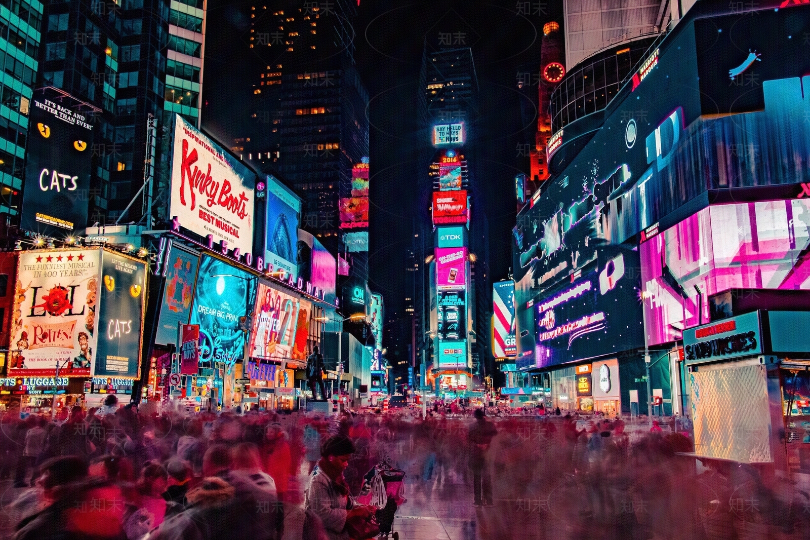 夜晚城市街道外景贴图下载【ID:1139781516】