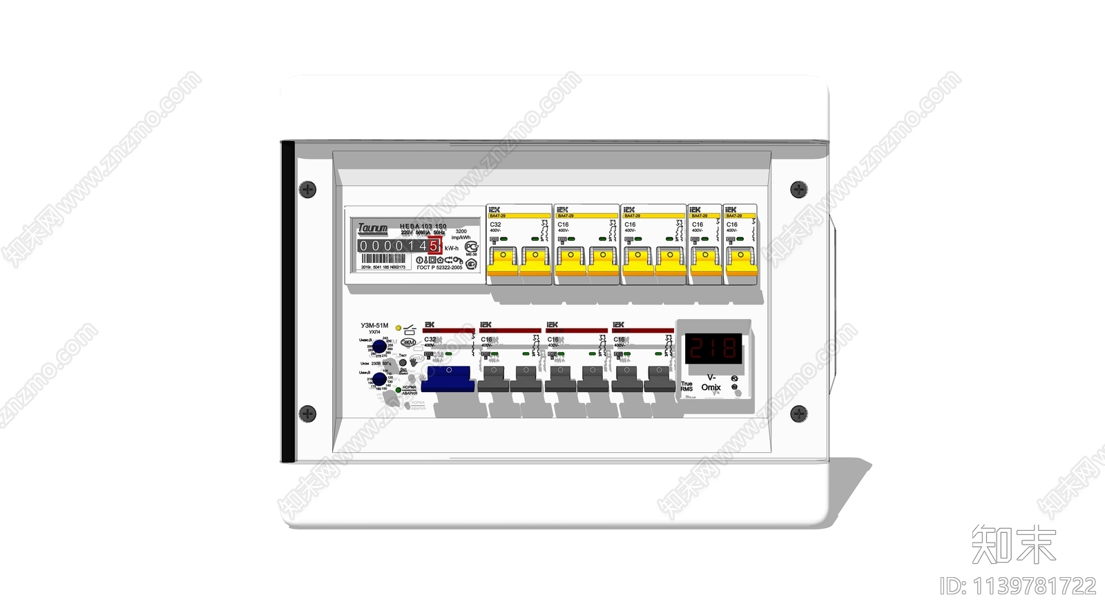 现代家用电闸总开关SU模型下载【ID:1139781722】