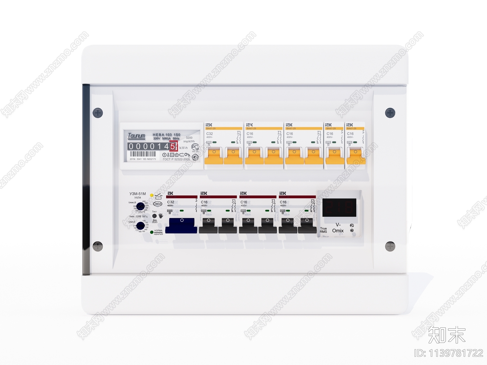 现代家用电闸总开关SU模型下载【ID:1139781722】