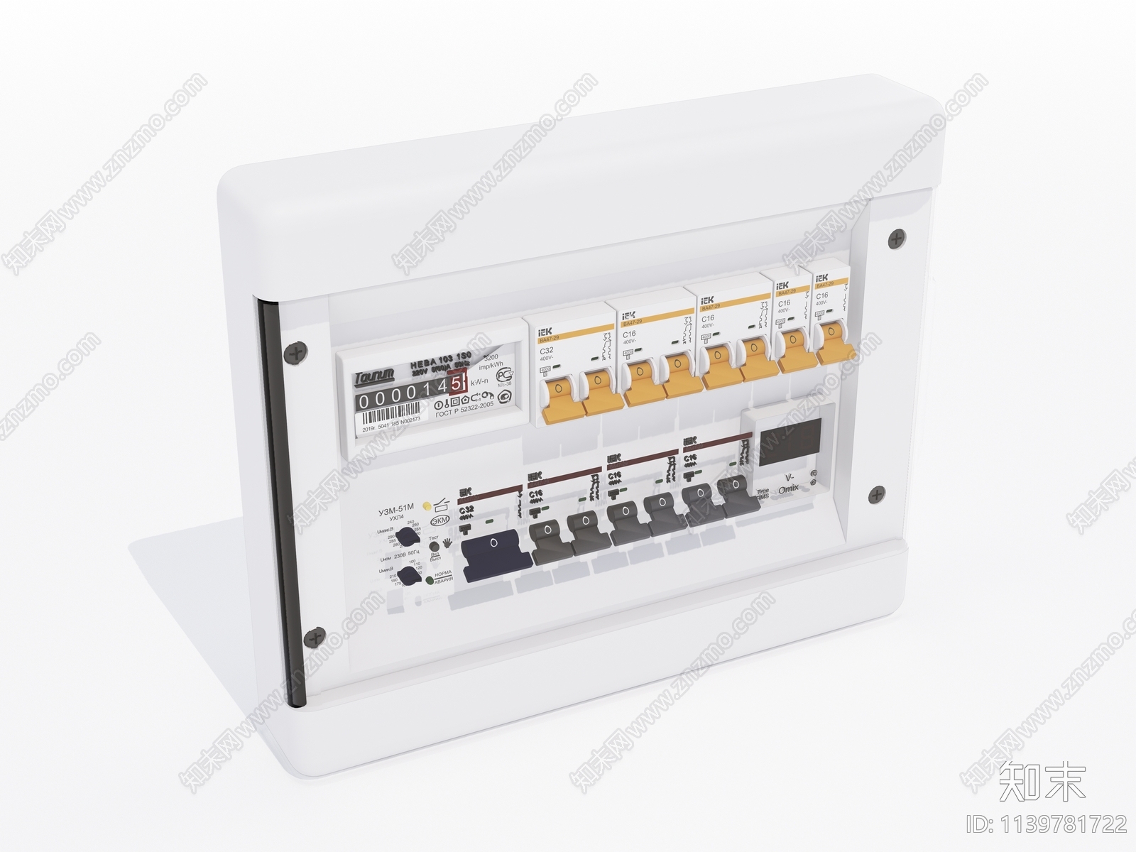 现代家用电闸总开关SU模型下载【ID:1139781722】