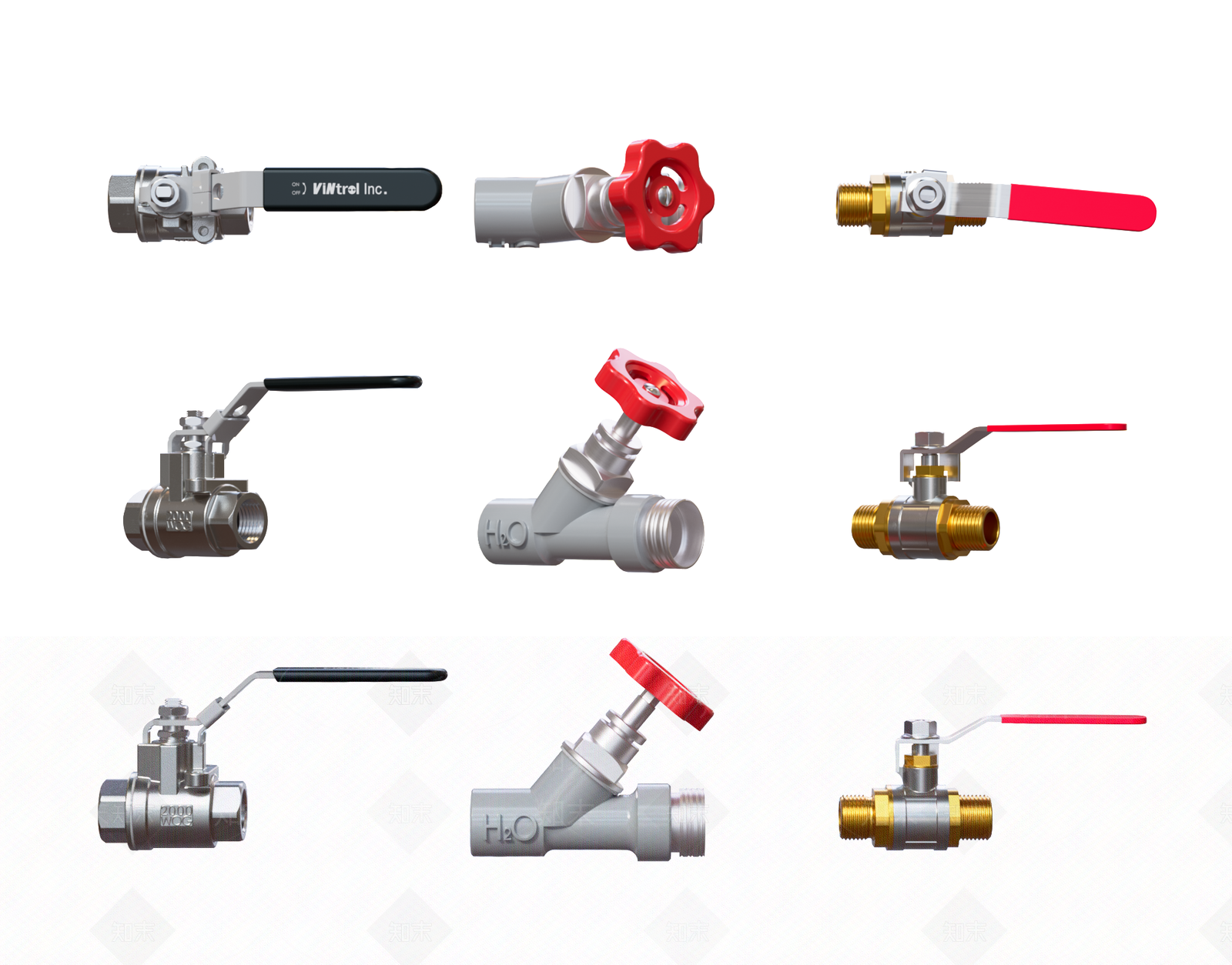 阀门管道3D模型下载【ID:1139786513】