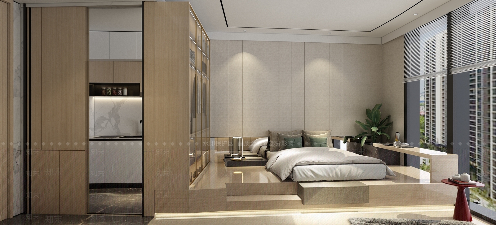 现代单身公寓3D模型下载【ID:1139788444】