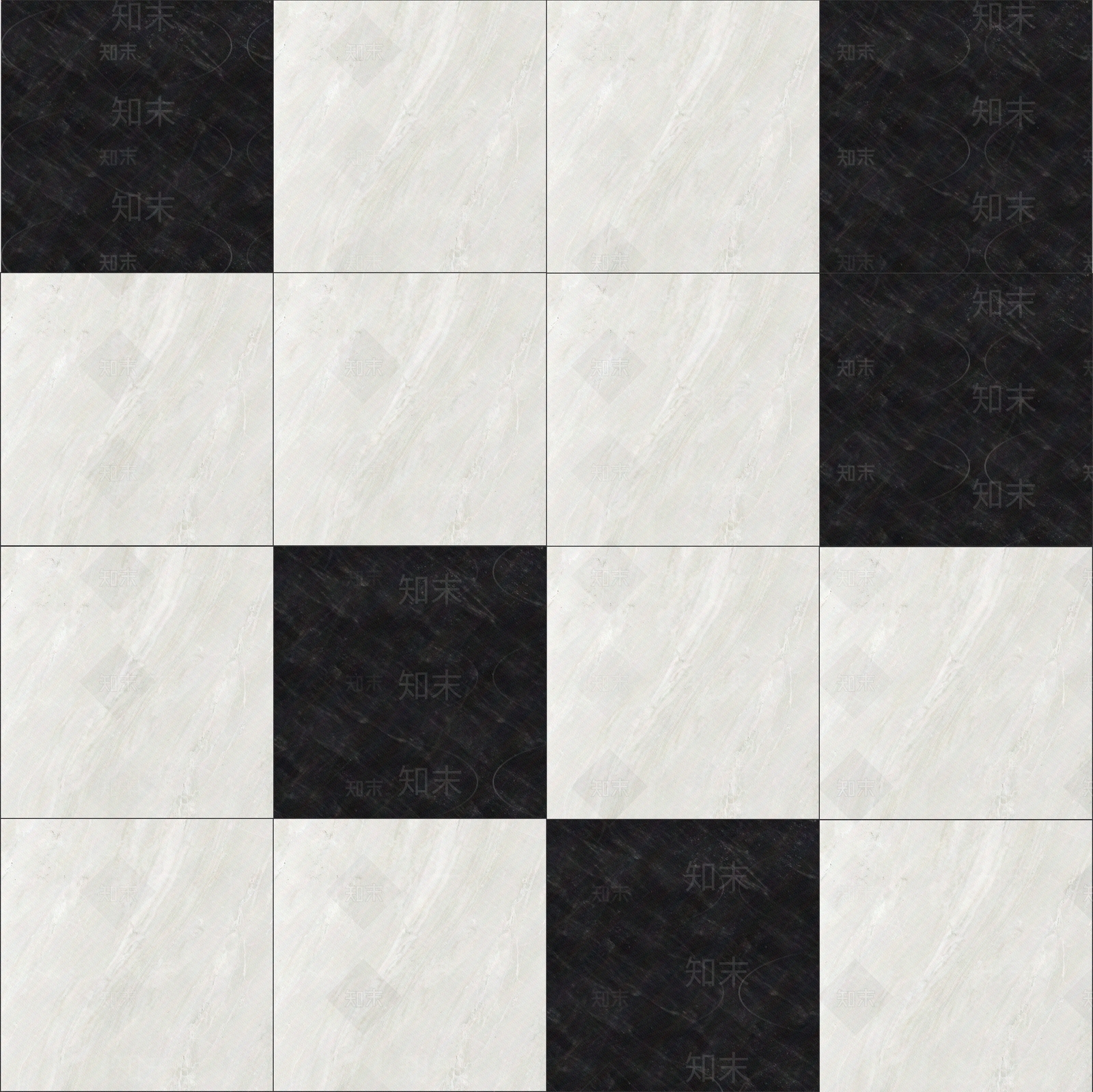 黑白拼铺瓷砖贴图下载【ID:1139794187】