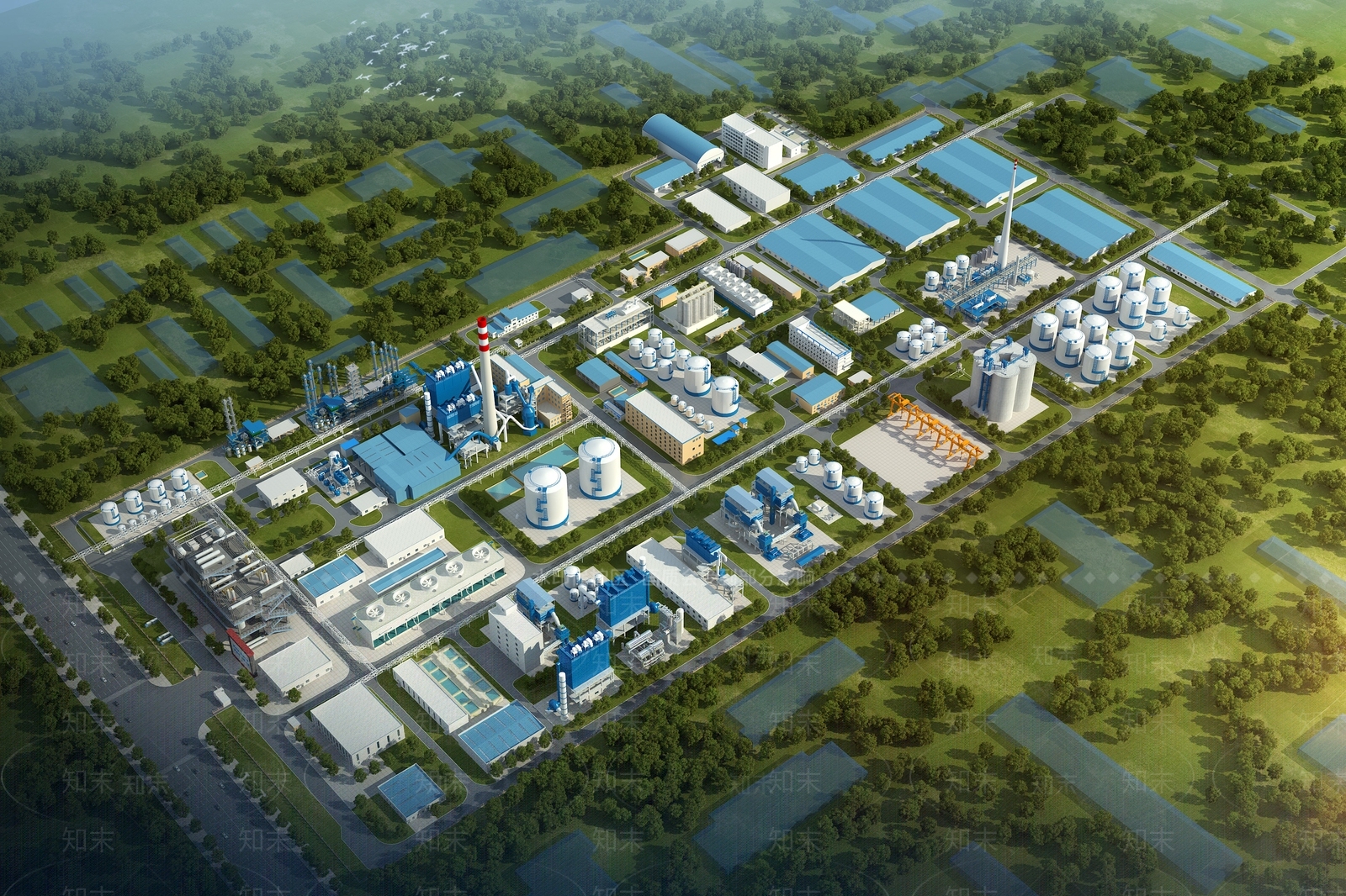 现代工业厂房3D模型下载【ID:1139808931】