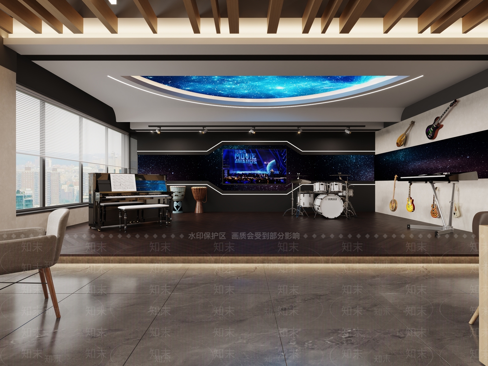 现代图书馆3D模型下载【ID:1213881992】