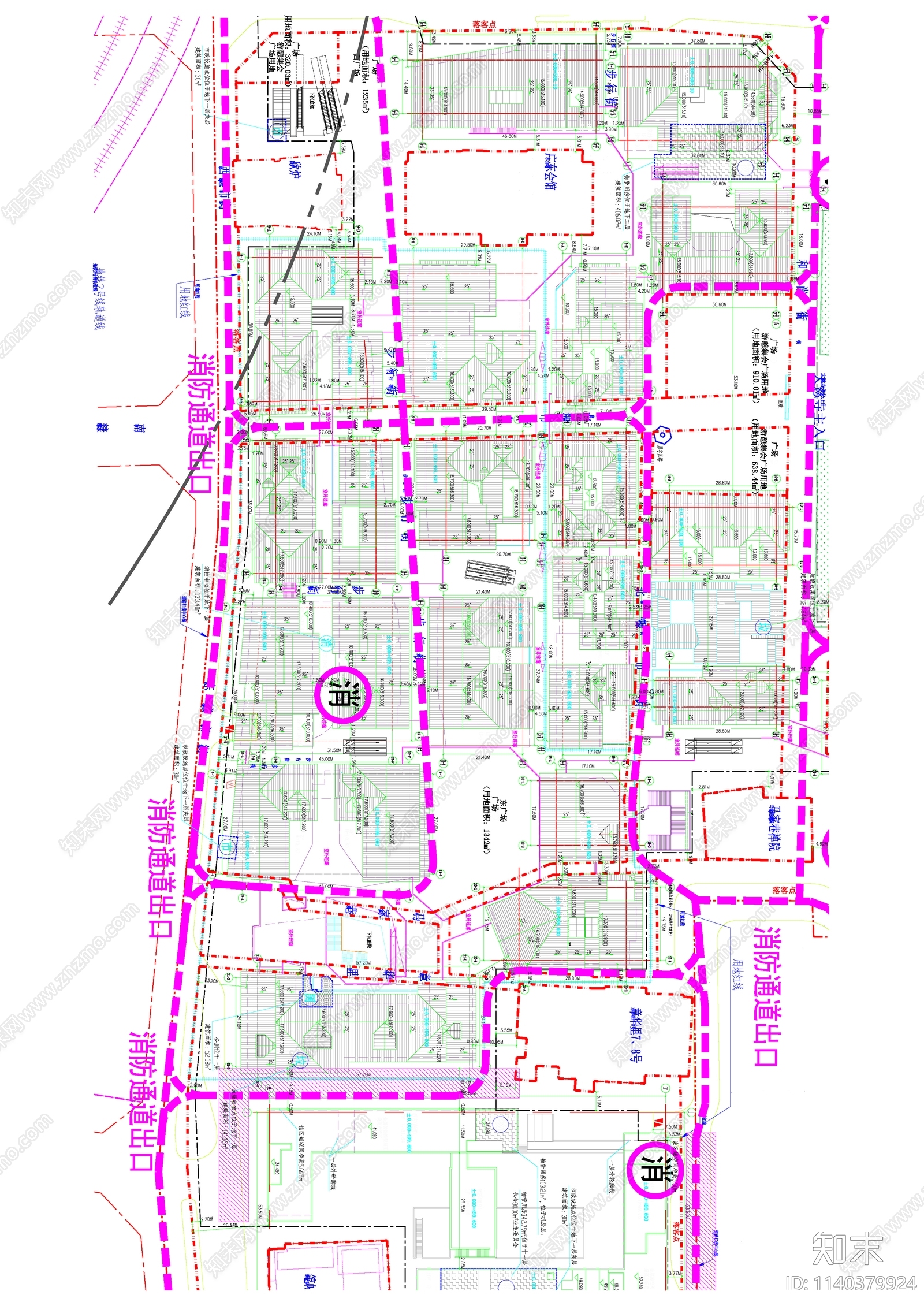 太古里商业建筑cad施工图下载【ID:1140379924】