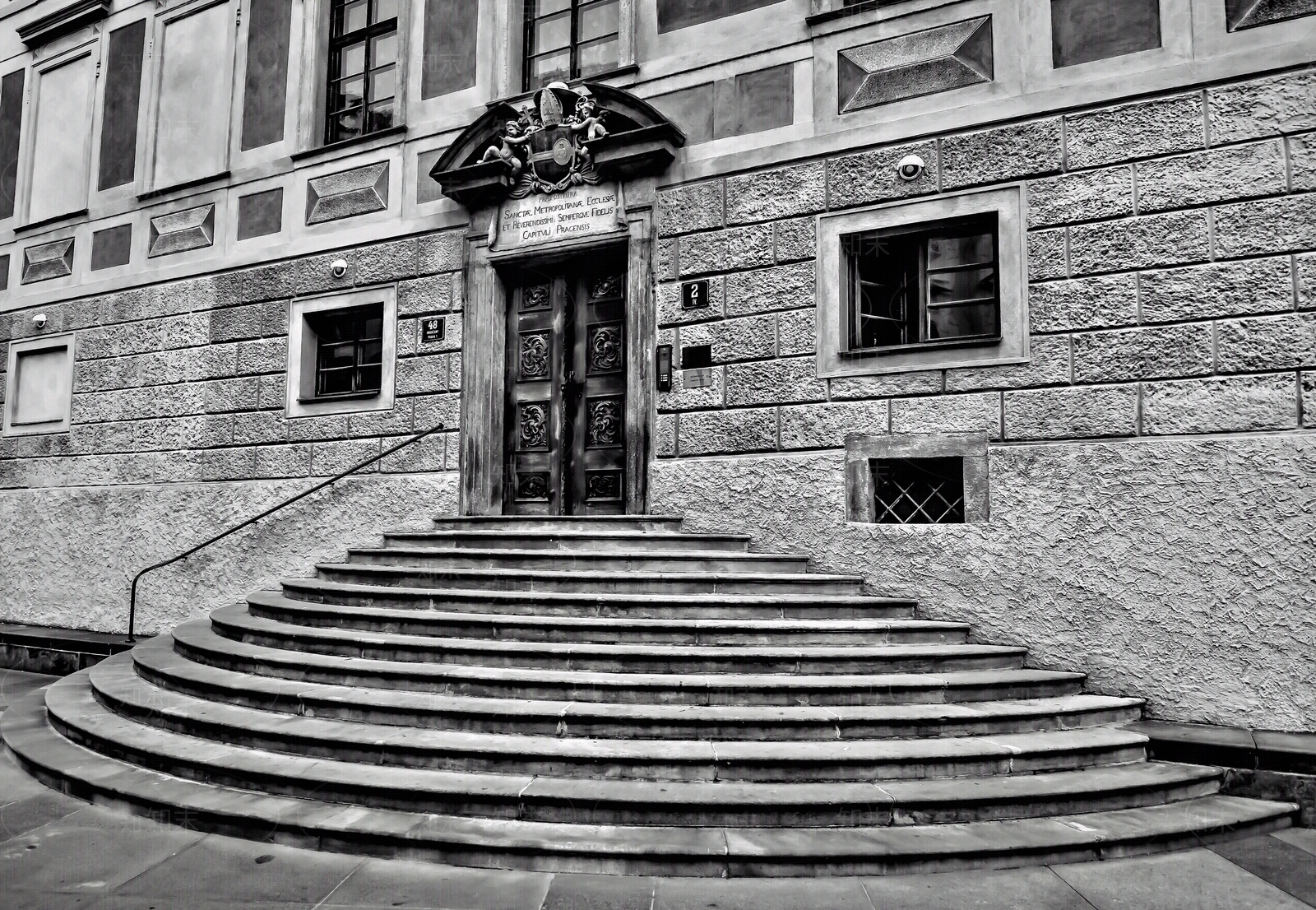 黑白建筑摄影装饰画贴图下载【ID:1139830608】