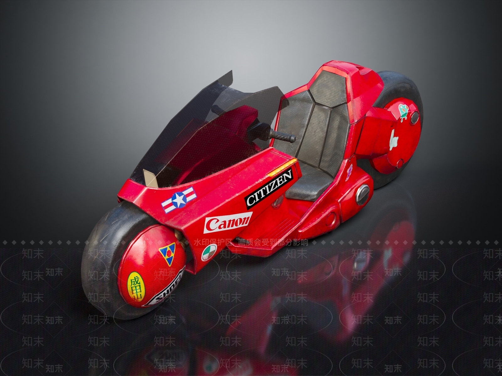 科幻摩托车3D模型下载【ID:1139835498】