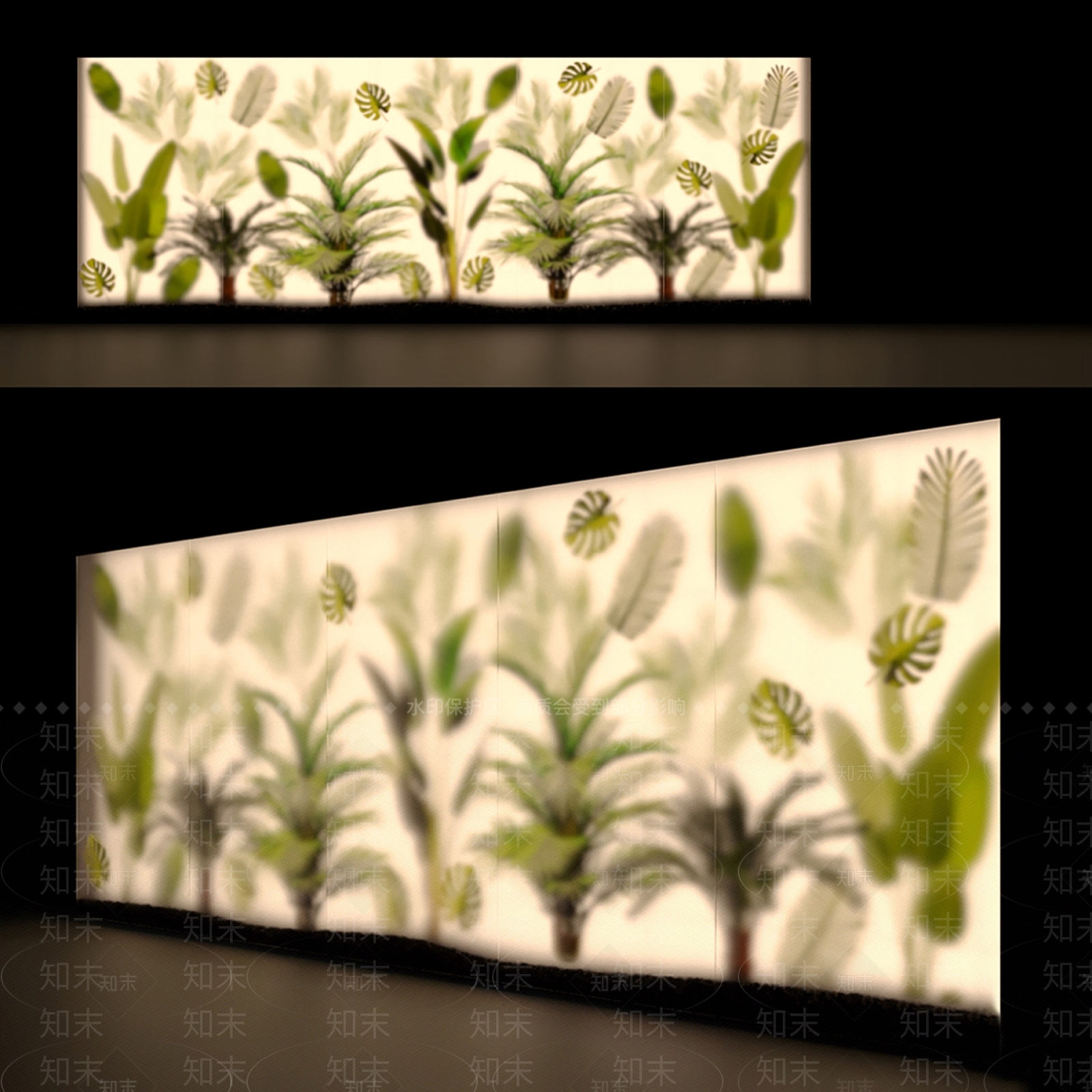 绿植墙3D模型下载【ID:1139836241】