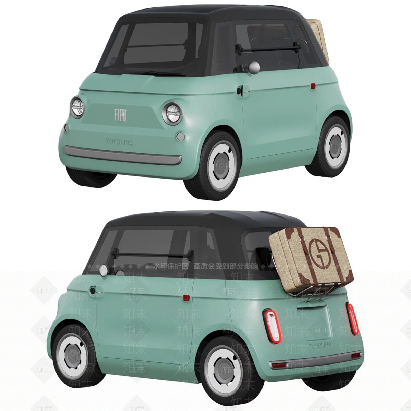 迷你小轿车3D模型下载【ID:1139836628】