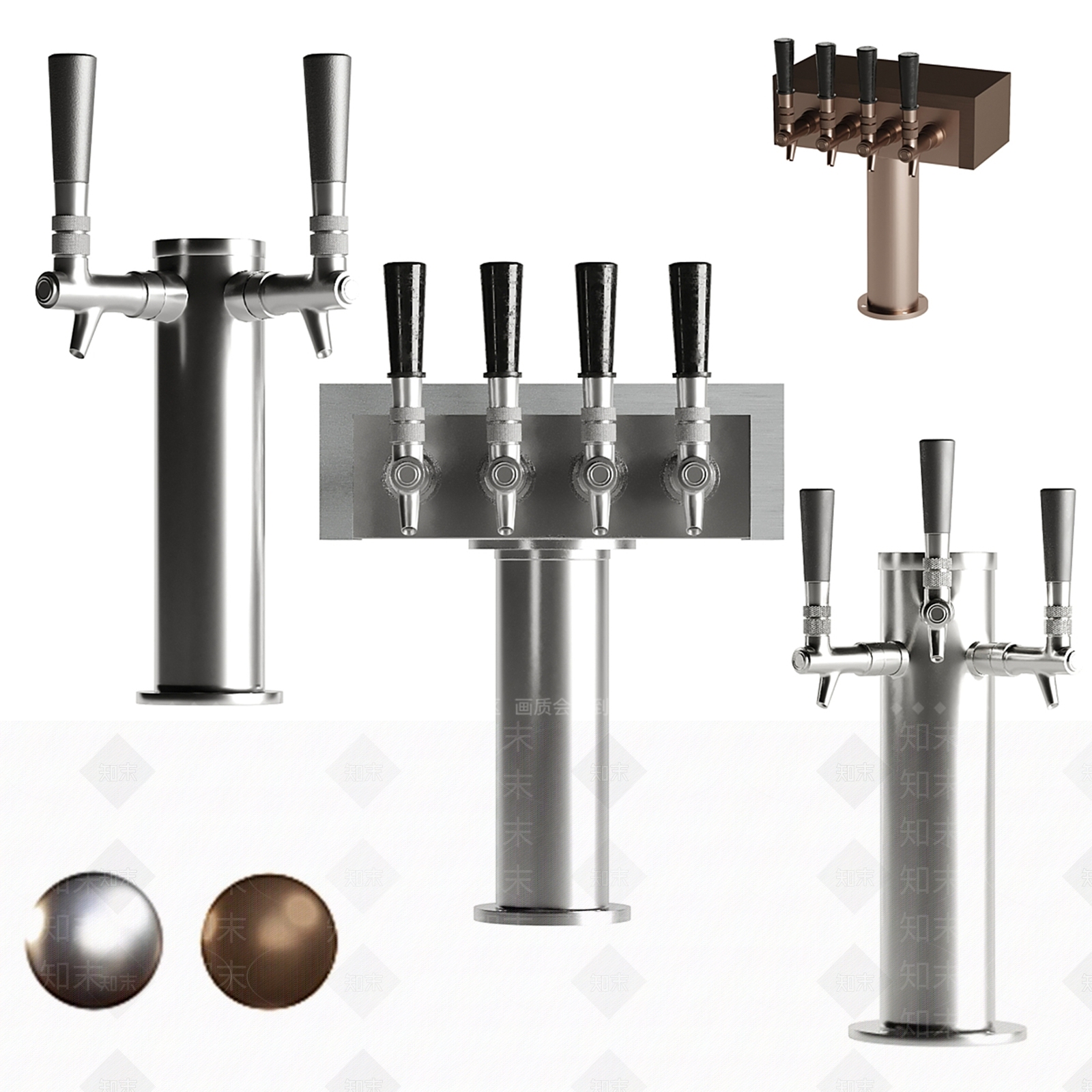 啤酒桶水龙头3D模型下载【ID:1139838691】