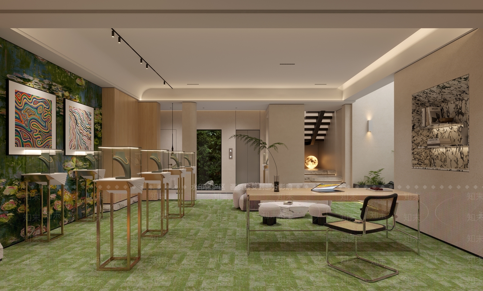 现代珠宝店3D模型下载【ID:1139859916】