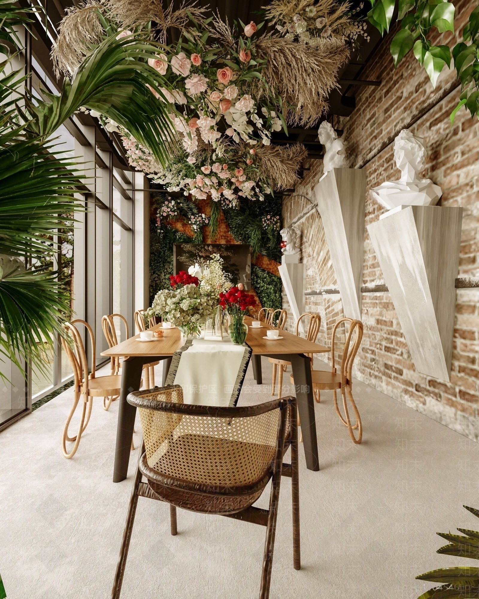 欧式咖啡厅SU模型下载【ID:1139872293】