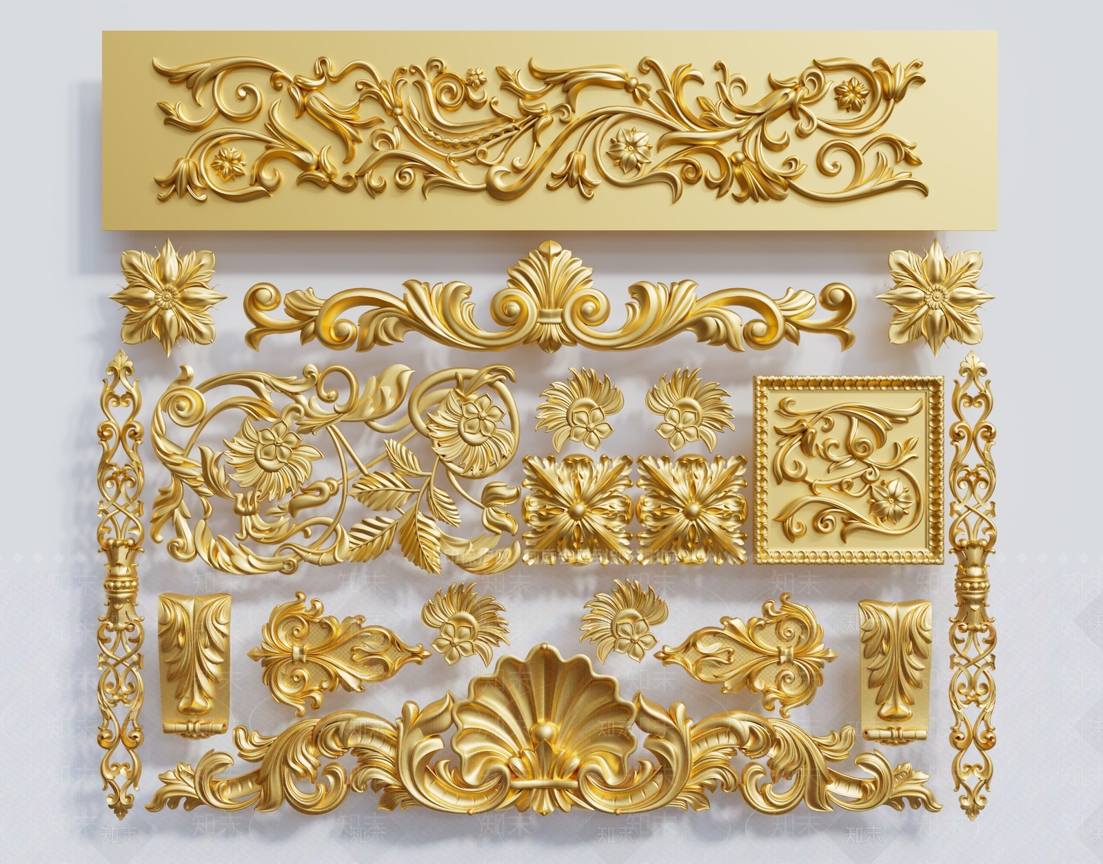 欧式浮雕SU模型下载【ID:1139876598】