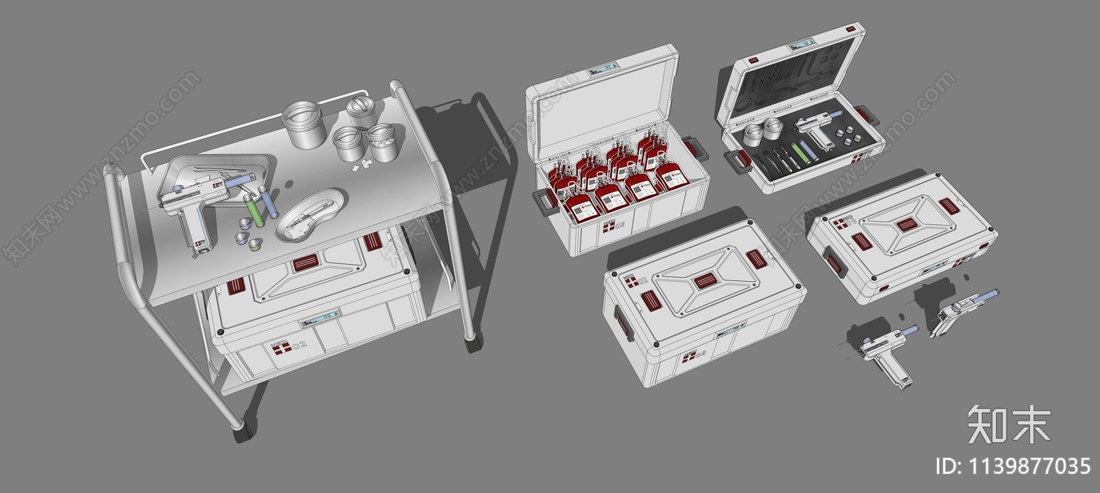医疗器械套装SU模型下载【ID:1139877035】