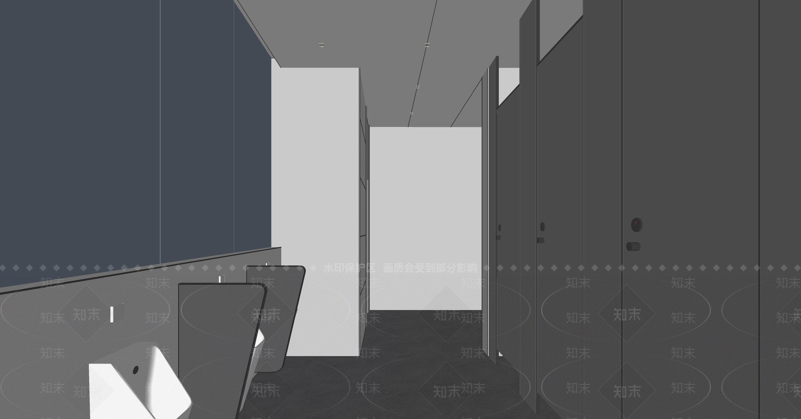 现代公共卫生间SU模型下载【ID:1139879454】