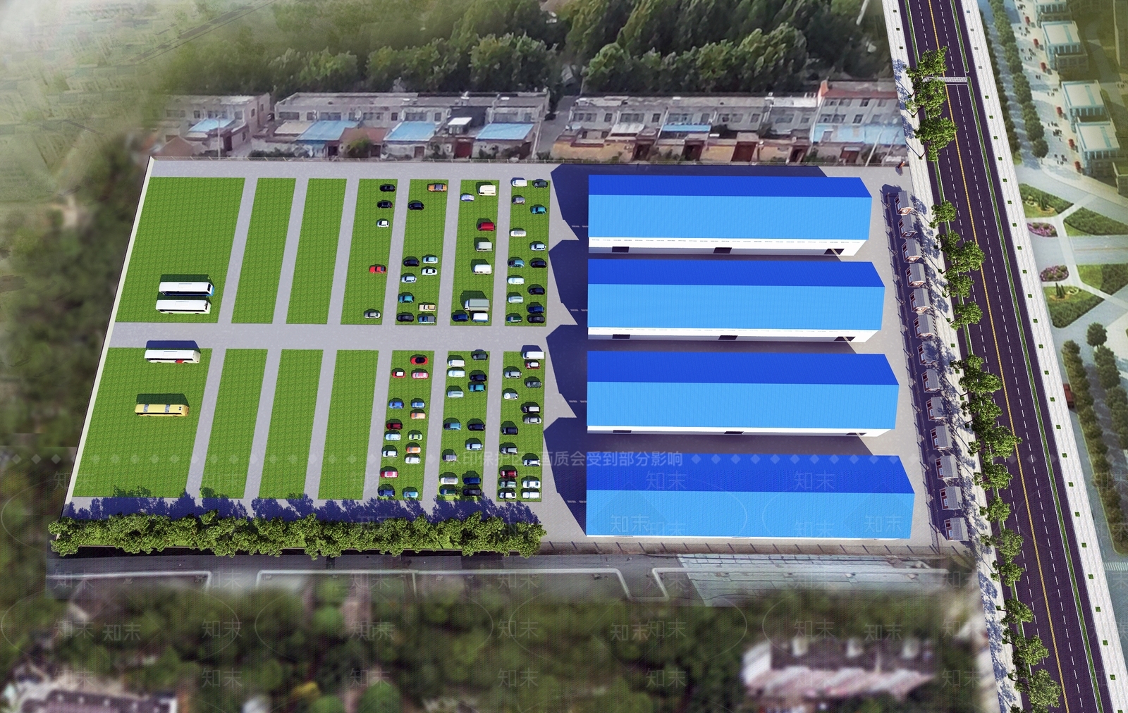 现代工业厂房3D模型下载【ID:1139887381】