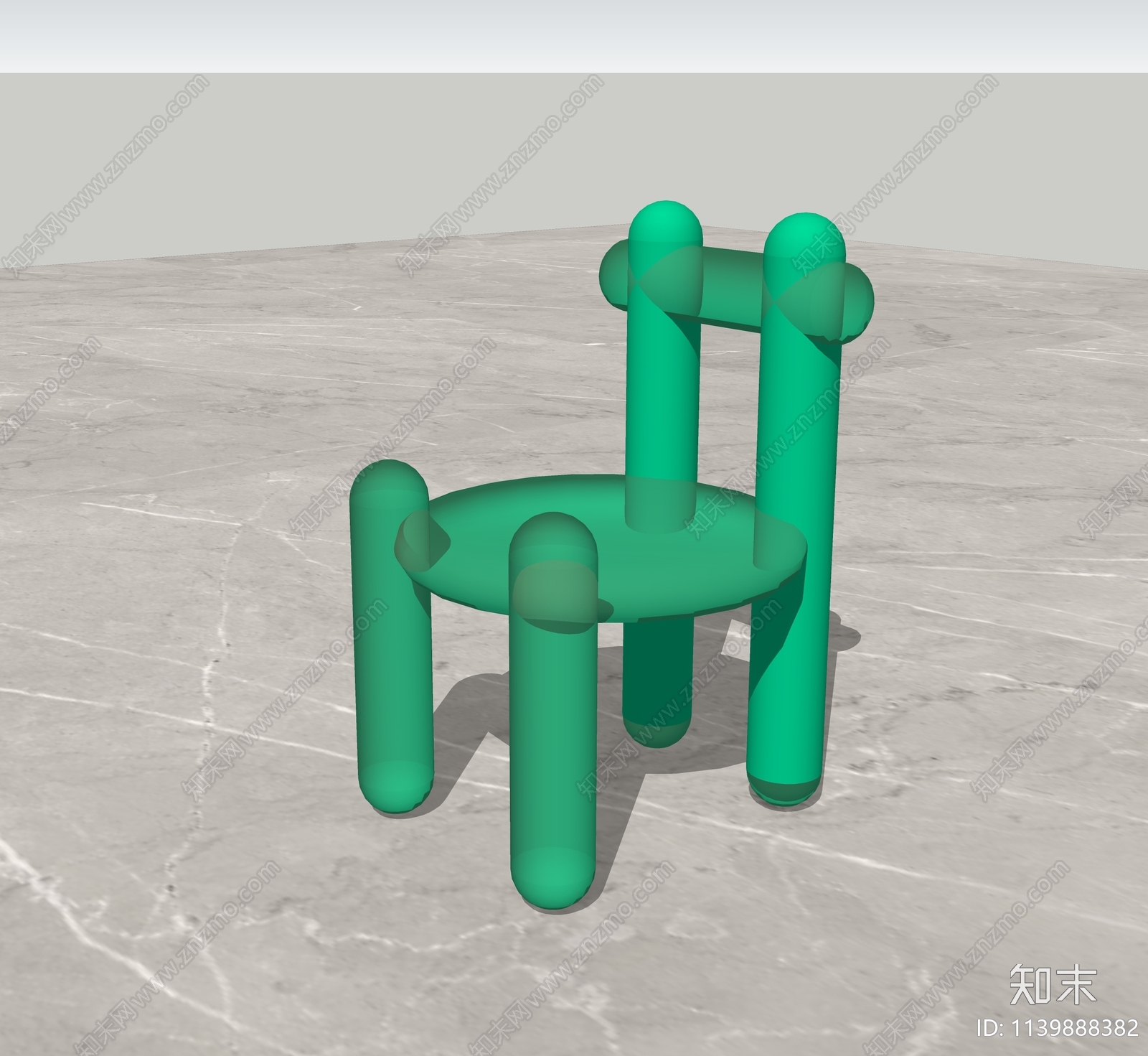 现代儿童椅SU模型下载【ID:1139888382】
