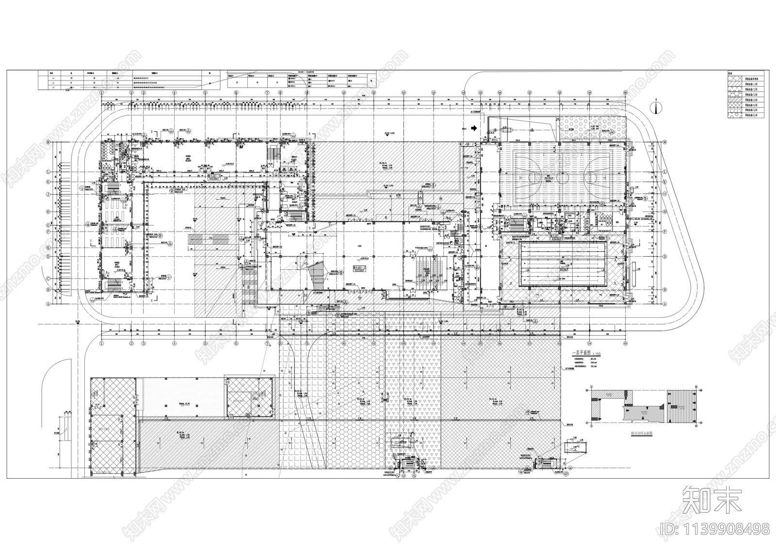 两江国际实验学校建筑cad施工图下载【ID:1139908498】