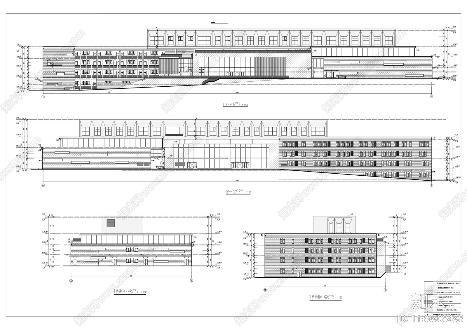 两江国际实验学校建筑cad施工图下载【ID:1139908498】