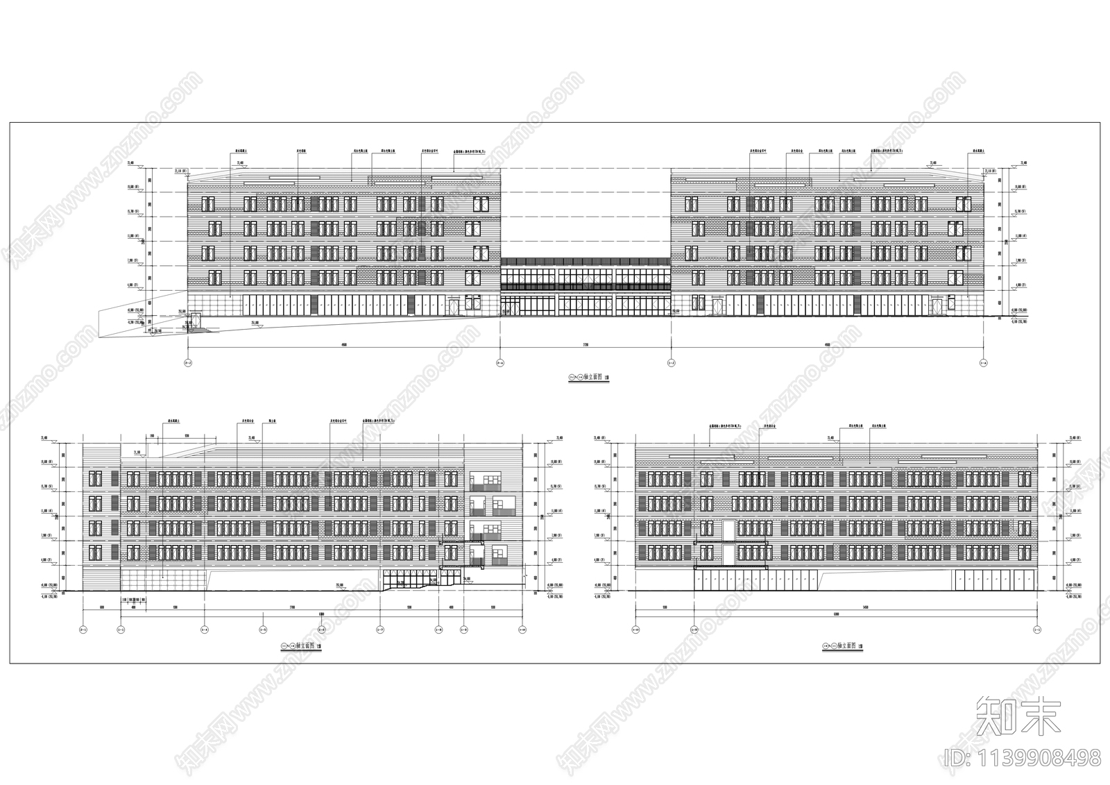两江国际实验学校建筑cad施工图下载【ID:1139908498】