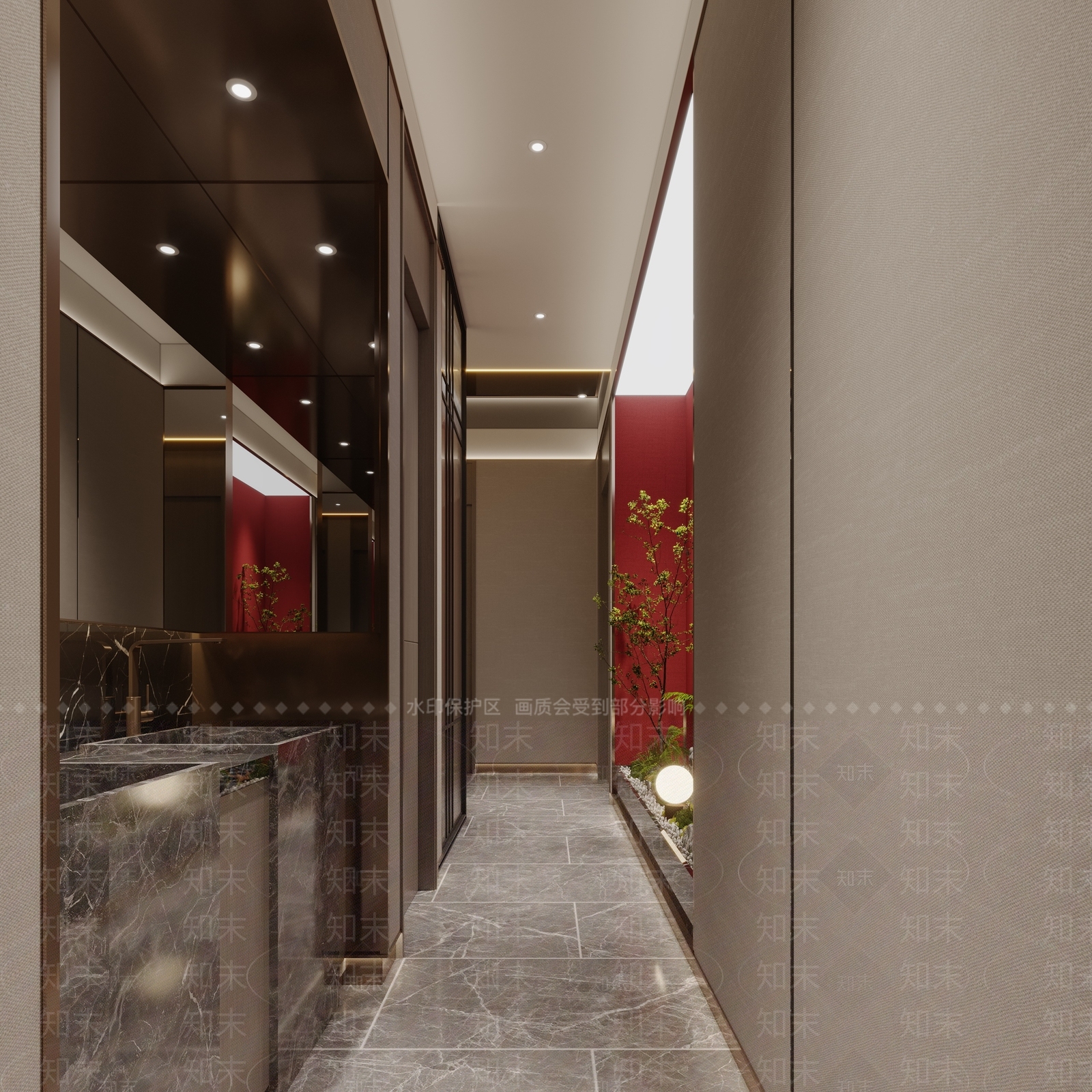 新中式中餐厅3D模型下载【ID:1140042143】