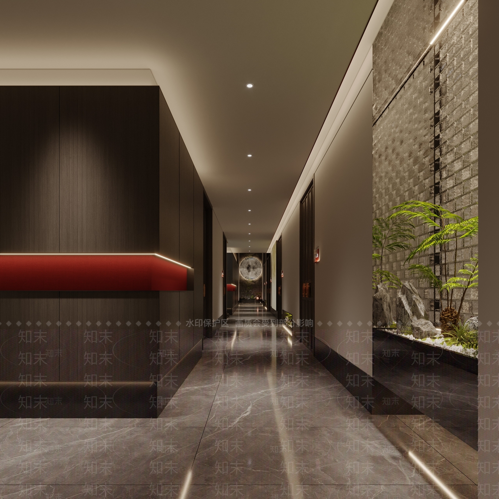 新中式中餐厅3D模型下载【ID:1140041868】
