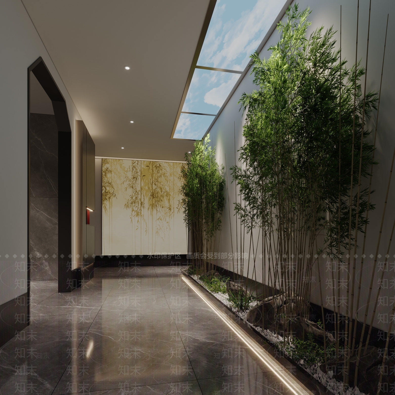 新中式中餐厅3D模型下载【ID:1140041868】