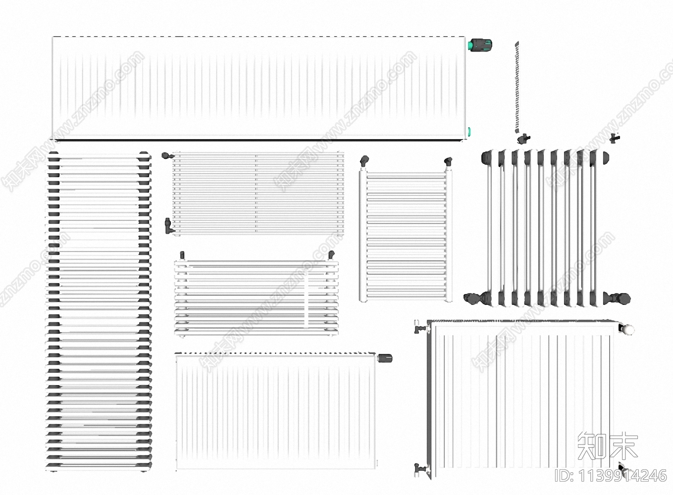 暖气片SU模型下载【ID:1139914246】