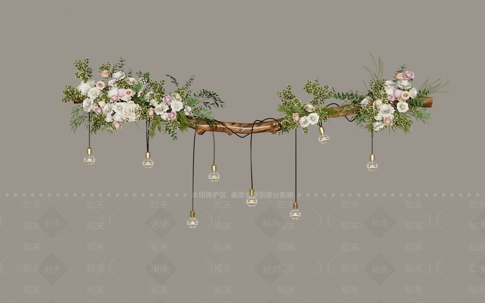 现代装饰吊灯3D模型下载【ID:1139961107】