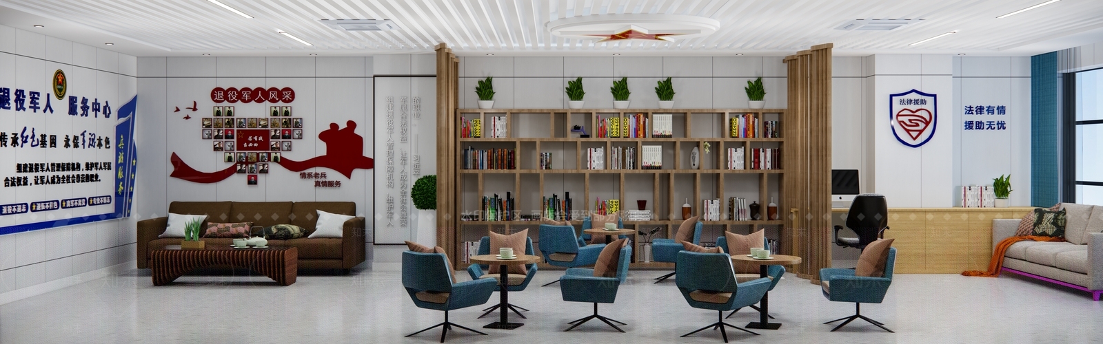 现代党建展厅SU模型下载【ID:1139927478】