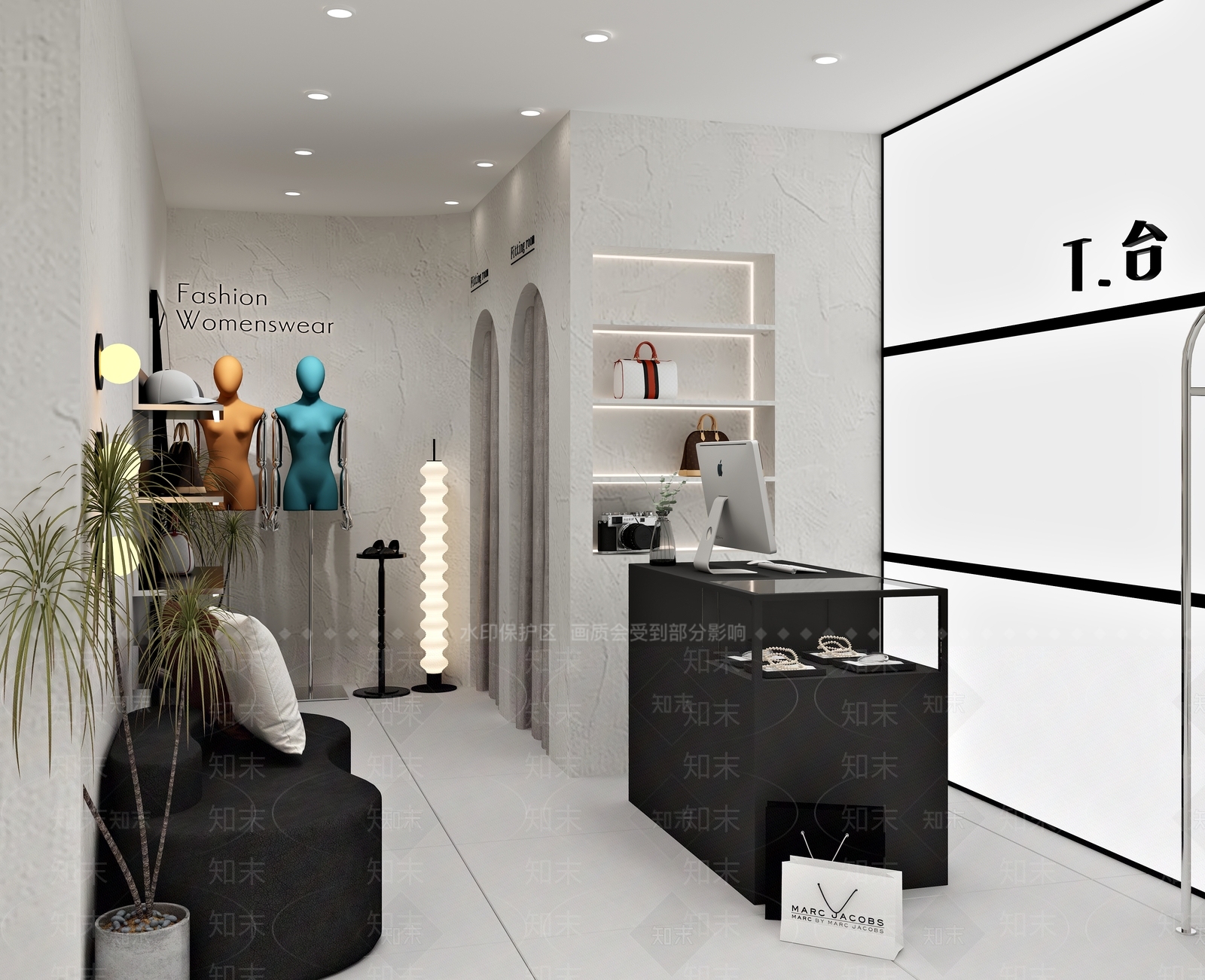 现代女装店3D模型下载【ID:1139932617】