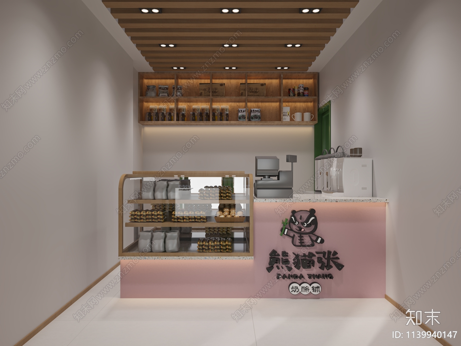 现代甜品面包店3D模型下载【ID:1139940147】