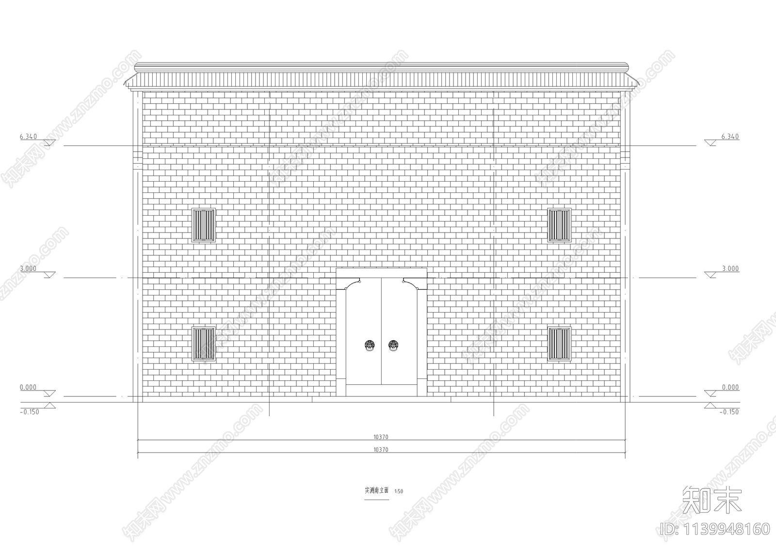 江西祠堂古建筑修缮cad施工图下载【ID:1139948160】