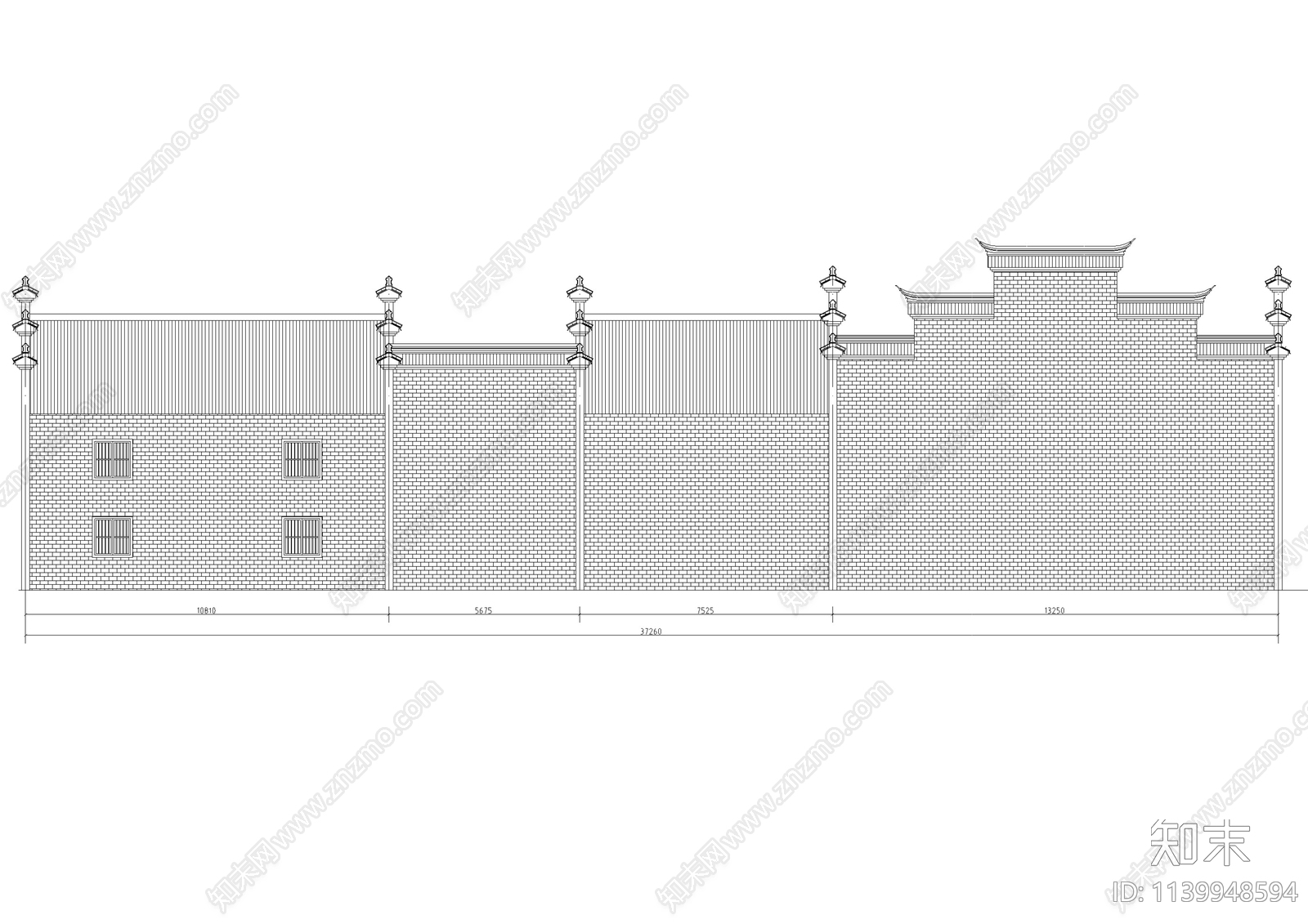 江西祠堂古建筑修缮cad施工图下载【ID:1139948594】