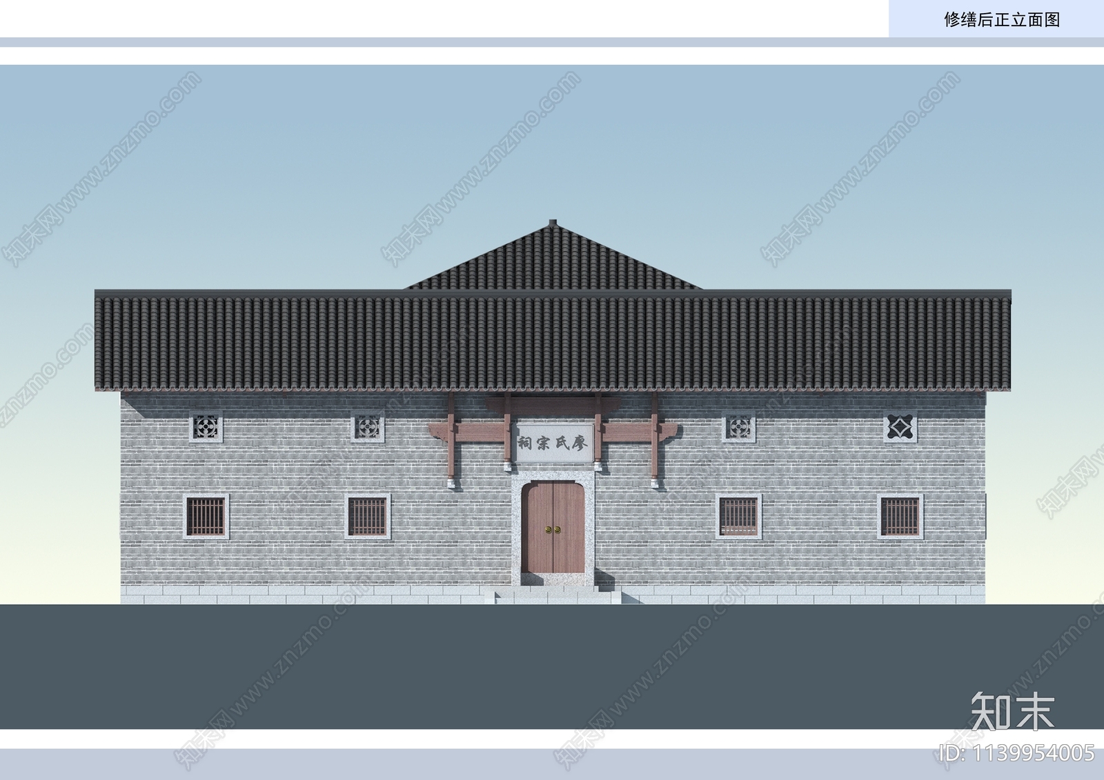 江西祠堂古建筑修缮cad施工图下载【ID:1139954005】