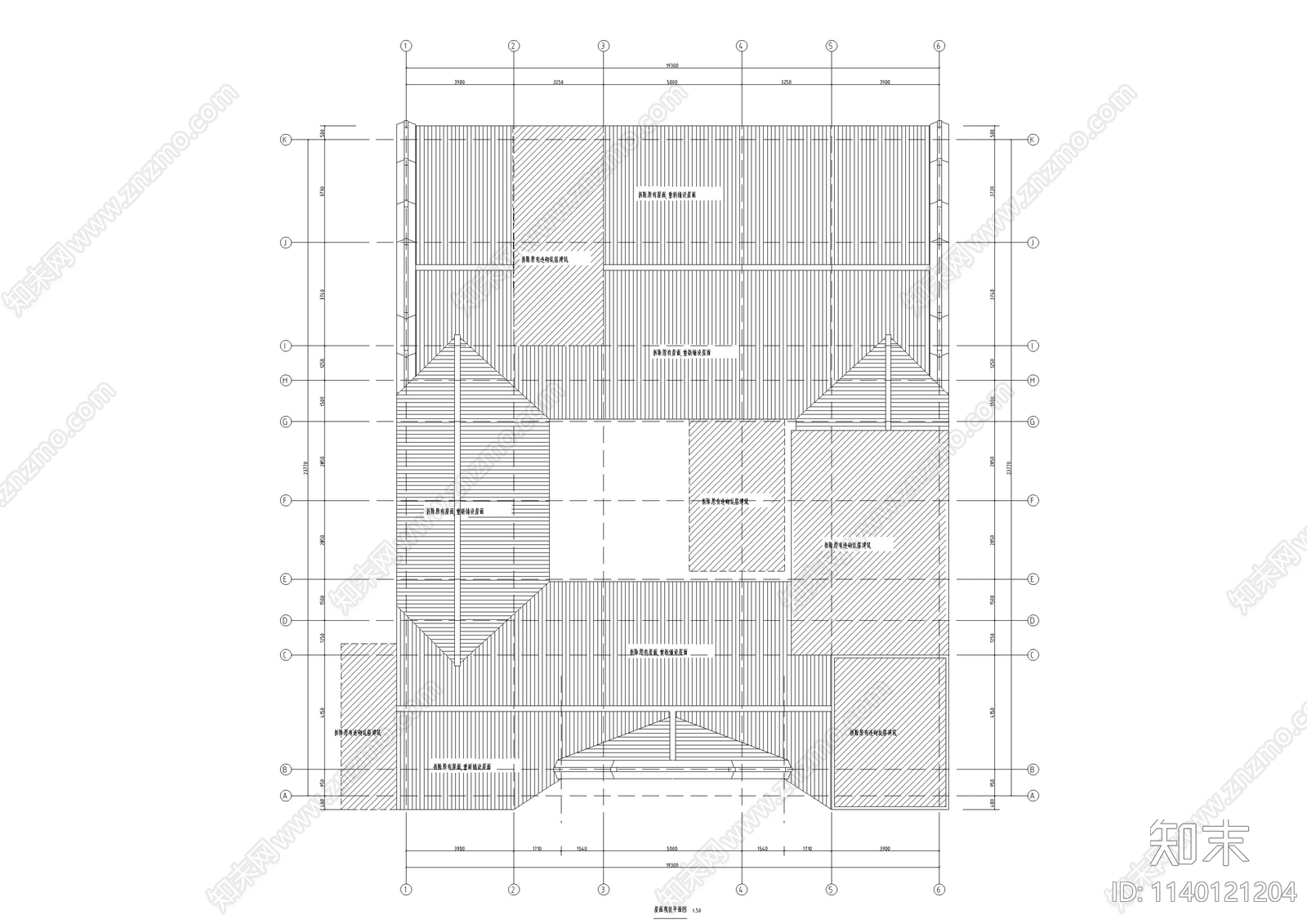 林氏祠堂古建筑cad施工图下载【ID:1140121204】