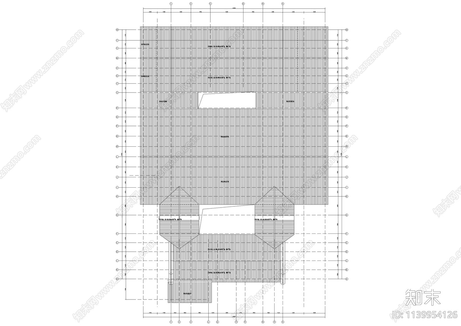 江西祠堂古建筑修缮cad施工图下载【ID:1139954126】